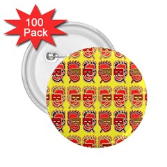 Funny Faces 2 25  Buttons (100 Pack) 