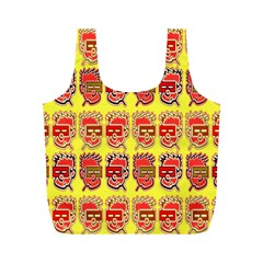 Funny Faces Full Print Recycle Bags (m) 