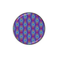 Red Blue Bee Hive Pattern Hat Clip Ball Marker (10 Pack) by Amaryn4rt