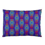 Red Blue Bee Hive Pattern Pillow Case 26.62 x18.9  Pillow Case