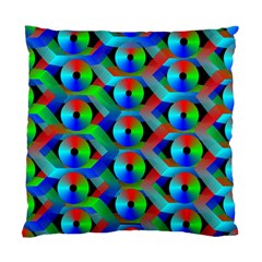 Bee Hive Color Disks Standard Cushion Case (one Side) by Amaryn4rt