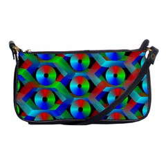 Bee Hive Color Disks Shoulder Clutch Bags by Amaryn4rt