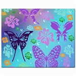 Butterfly Vector Background Mini Button Earrings Front