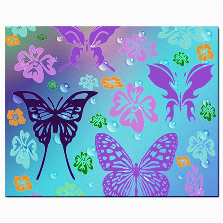 Butterfly Vector Background Mini Button Earrings