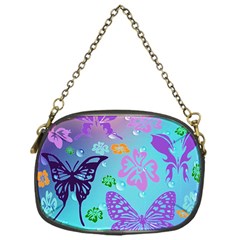 Butterfly Vector Background Chain Purses (one Side)  by Amaryn4rt