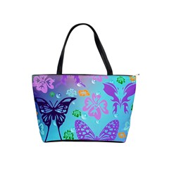 Butterfly Vector Background Shoulder Handbags by Amaryn4rt