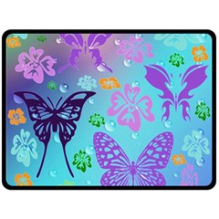 Butterfly Vector Background Fleece Blanket (large) 