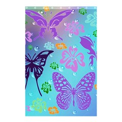 Butterfly Vector Background Shower Curtain 48  X 72  (small)  by Amaryn4rt