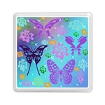 Butterfly Vector Background Memory Card Reader (Square)  Front