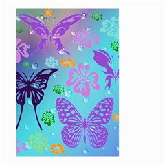 Butterfly Vector Background Small Garden Flag (two Sides)