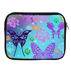 Butterfly Vector Background Apple Ipad 2/3/4 Zipper Cases by Amaryn4rt