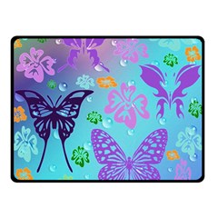 Butterfly Vector Background Double Sided Fleece Blanket (small)  by Amaryn4rt