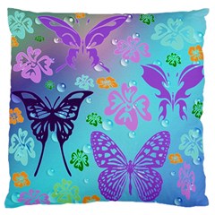 Butterfly Vector Background Standard Flano Cushion Case (one Side) by Amaryn4rt