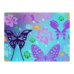 Butterfly Vector Background Double Sided Flano Blanket (mini)  by Amaryn4rt