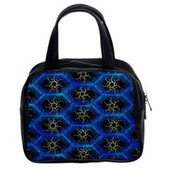 Blue Bee Hive Pattern Classic Handbags (2 Sides) by Amaryn4rt