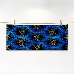 Blue Bee Hive Pattern Cosmetic Storage Cases by Amaryn4rt