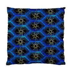 Blue Bee Hive Pattern Standard Cushion Case (two Sides)