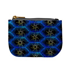 Blue Bee Hive Pattern Mini Coin Purses by Amaryn4rt