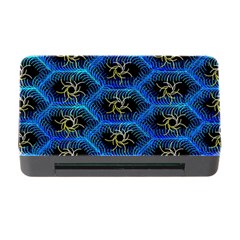 Blue Bee Hive Pattern Memory Card Reader With Cf