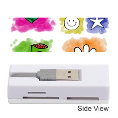 A Set Of Watercolour Icons Memory Card Reader (stick)  by Amaryn4rt