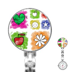 A Set Of Watercolour Icons Stainless Steel Nurses Watch by Amaryn4rt