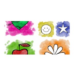 A Set Of Watercolour Icons Satin Wrap