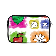 A Set Of Watercolour Icons Apple Macbook Pro 13  Zipper Case