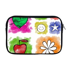 A Set Of Watercolour Icons Apple Macbook Pro 17  Zipper Case