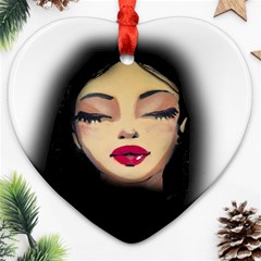 Girl Ornament (heart) by Valentinaart