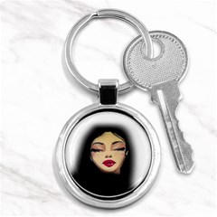 Girl Key Chains (round)  by Valentinaart