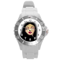 Girl Round Plastic Sport Watch (L)