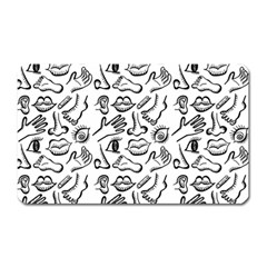 Body Parts Magnet (rectangular) by Valentinaart