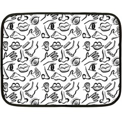 Body Parts Fleece Blanket (mini) by Valentinaart