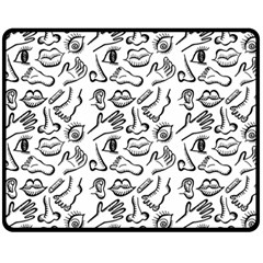 Body Parts Fleece Blanket (medium) 