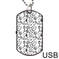 Body Parts Dog Tag Usb Flash (two Sides)