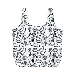 Body Parts Full Print Recycle Bags (m)  by Valentinaart