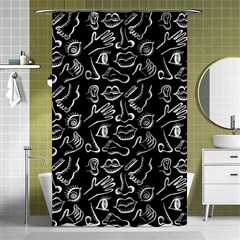 Body Parts Shower Curtain 48  X 72  (small) 