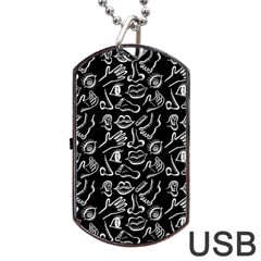 Body Parts Dog Tag Usb Flash (one Side) by Valentinaart