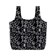 Body Parts Full Print Recycle Bags (m)  by Valentinaart