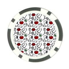 Body Parts Poker Chip Card Guard by Valentinaart