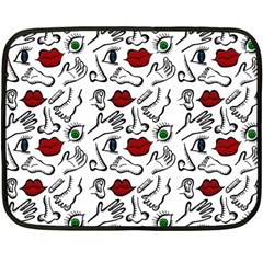 Body Parts Fleece Blanket (mini) by Valentinaart