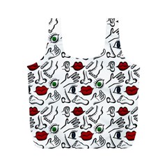 Body Parts Full Print Recycle Bags (m)  by Valentinaart