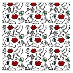 Body Parts Large Satin Scarf (square) by Valentinaart