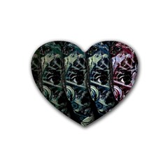 Wild Child Rubber Coaster (heart)  by Valentinaart