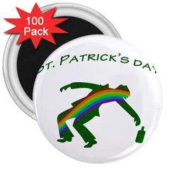 St  Patricks 3  Magnets (100 Pack) by Valentinaart