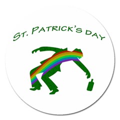 St  Patricks Magnet 5  (round) by Valentinaart