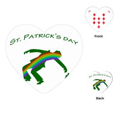 St  Patricks Playing Cards (heart)  by Valentinaart