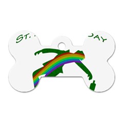 St  Patricks Dog Tag Bone (two Sides) by Valentinaart