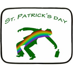 St  Patricks Double Sided Fleece Blanket (mini)  by Valentinaart