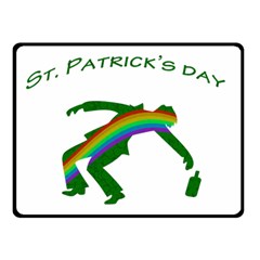 St  Patricks Double Sided Fleece Blanket (small)  by Valentinaart